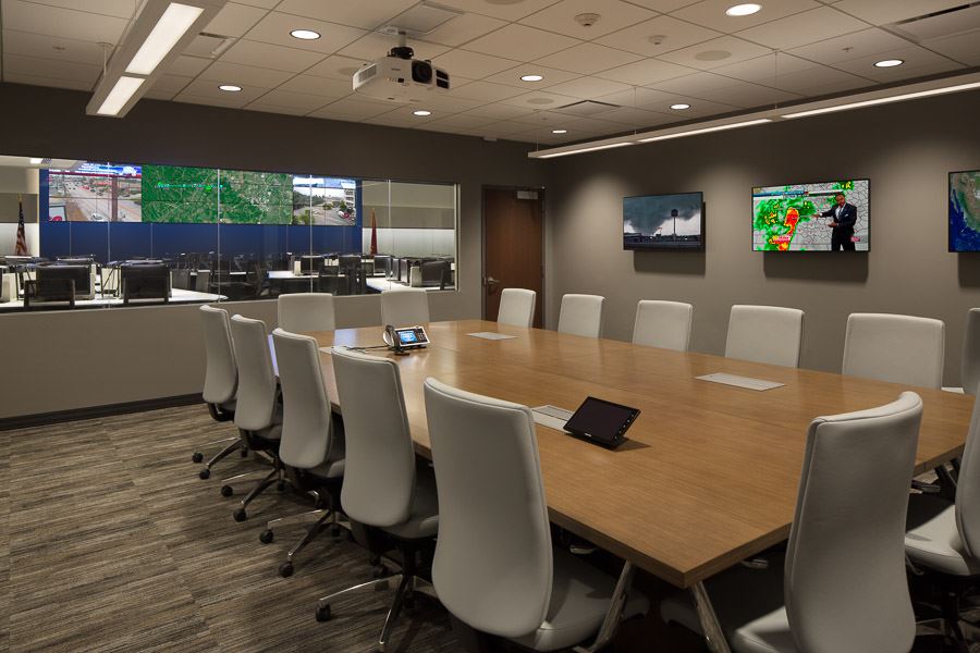 The Policy Conference Room connected to the EOC.