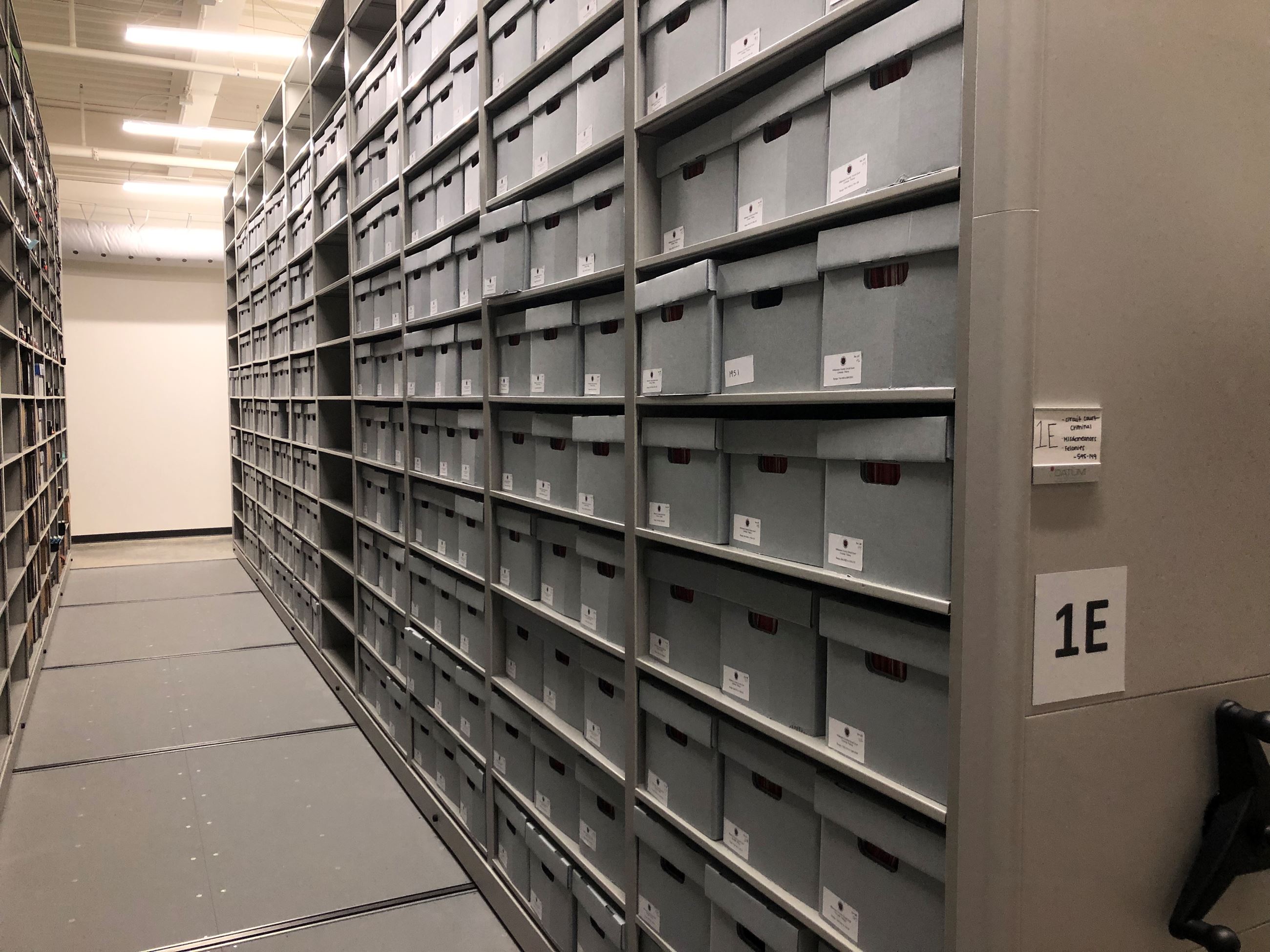 Williamson County Records Center Storage Area